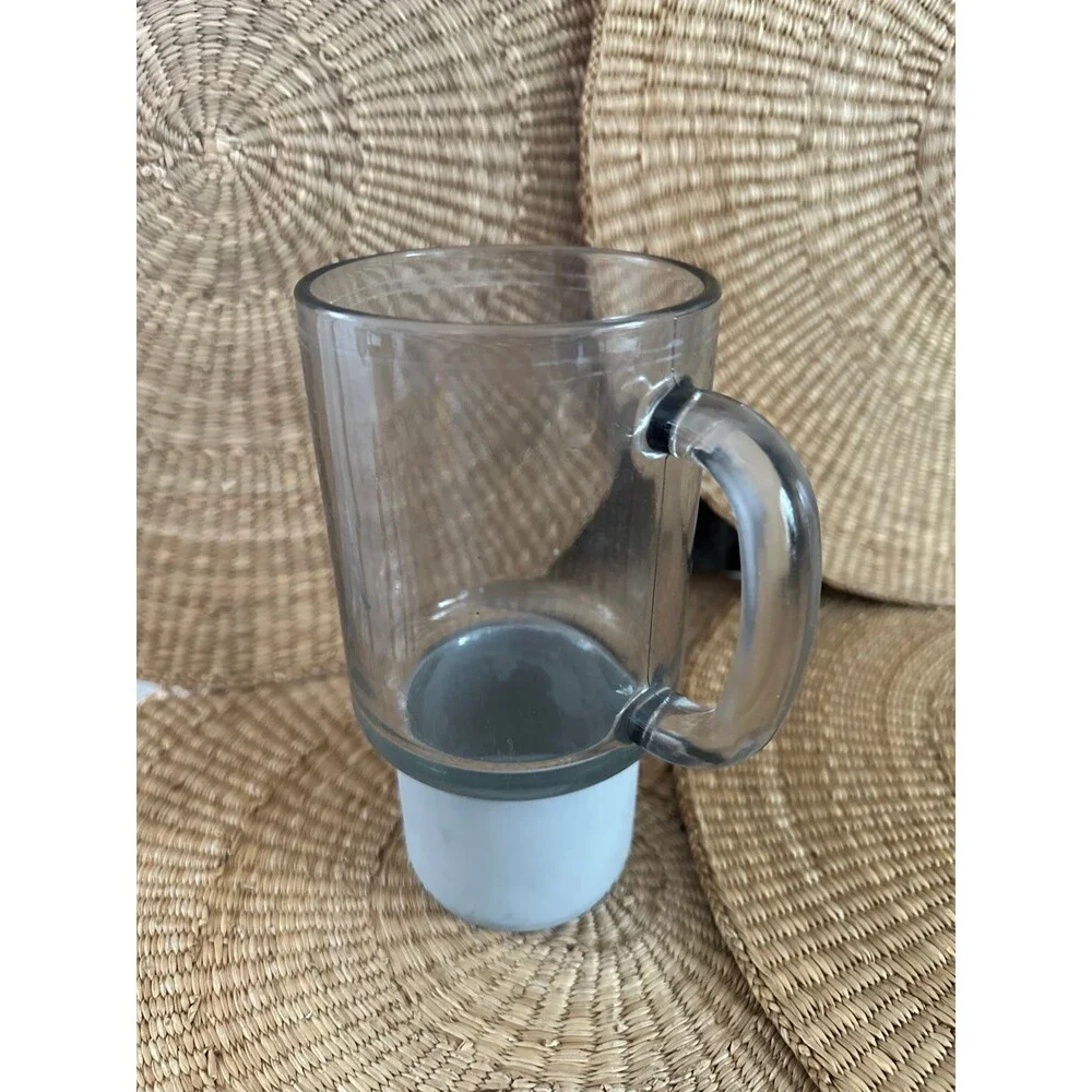 Glass cup with silicone holder